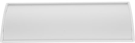 KONTONTY Placa Identificativa para Puertas de Oficina Placa de Señalización de Aleación de Aluminio Diseño Curvo Plateado 21X8 CM Letrero Comercial Multiusos para Identificación y