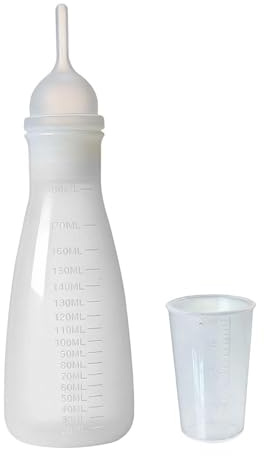Baoblaze pour Chat ou Chien avec tétine et Couvercle, pour l'allaitement des Chiots et Chatons, idéal pour la Maison, l'intérieur Le Magasin.