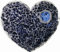 Safety Mosaik Platte Eisglas Blau 15x20cm