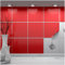 FoLIESEN - Adesivi per piastrelle 20x20 cm | Adesivi murali autoadesivi per bagno e cucina I Resistenti ai graffi e rimovibili | 20 Decalcomania per piastrelle, .:Rosso lucido