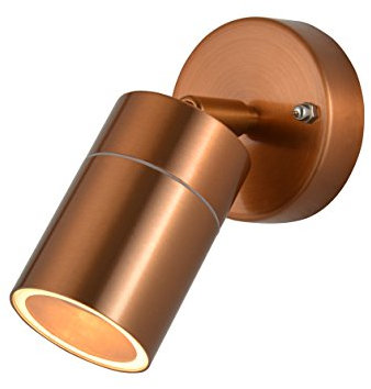 LITECRAFT Kenn Outdoor Wall Ceiling Adjustable Spotlight - (Copper, Single)