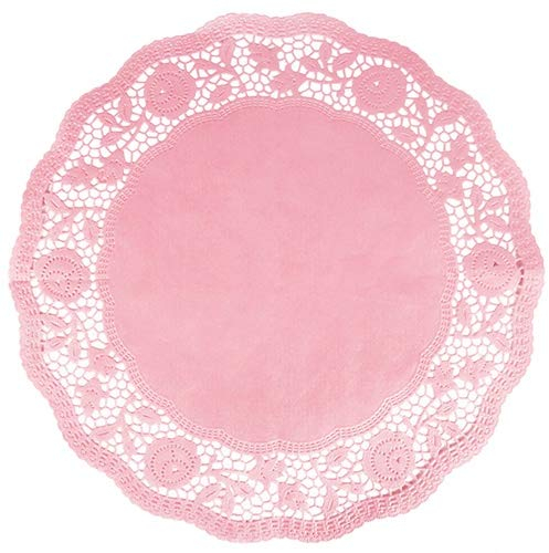 Tortenspitzen/Tortenuntersetzer ROSA (35 cm - Rund / 6 Stück)
