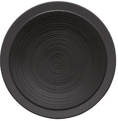 Guy Degrenne Lot de 6 Assiettes Plates Rondes Bahia Onyx