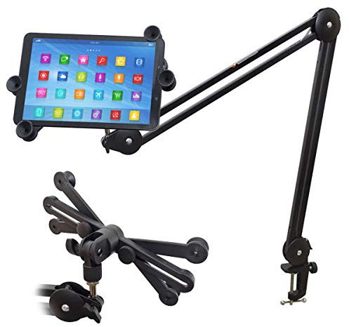 keepdrum variable Tablet-PC iPad Halterung + MS138 Gelenkarm-Stativ