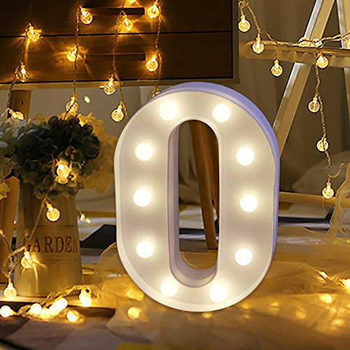 Celucke LED Marquee Number Lights Sign Light Up Marquee Remote Control Alphabet Letter Lights Sign for Night Light Wedding Birthday Party Battery Powered Christmas Lamp Home Bar Decoration