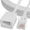 ConnectingU White BT Male to Female Telephone Extension Cable. 20m long