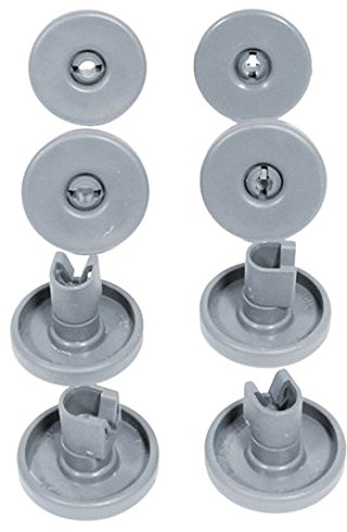 8 x Universal-Geschirrspüler-Unterkorbrollen, kompatibel mit Zanussi/Arthur Martin/Electrolux/Ikea/Tricity Bendix/Zanker/Axle/Kenwood/Amica/AEG/Blomberg/White Knight/De Dietrich, 40 mm