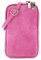 modamoda de T210 Damen Wildleder Rauleder Handytasche 6,7 Zoll Umhängetasche handmade in Italy, Farbe:Pink/Wildleder