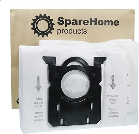 SpareHome® 10 Bolsas alta filtración + 2 microfiltros compatibles con aspiradores Taurus Focus 1800
