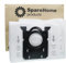 SpareHome® 10 Bolsas alta filtración + 2 microfiltros compatibles con aspiradores Taurus Focus 1800