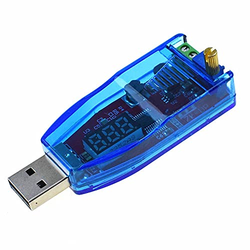 DC- DC Wandler USB Buck Boost Netzteil Spannungsregler Modul 5 V auf 1 V 3,3 V 9 V 12 V 24 V Rotes und grünes Licht Display (grün)
