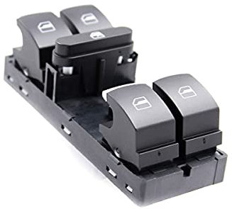 SISS Ersatz für Interrupteur de Lève-vitre Golf VI, Polo, JettaMk6, Passat, CC, Côté conducteur 5ND959857 5K4959857