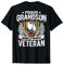 Proud Grandson Of World War 2 Veteran Dog Tags WW2 Military T-Shirt