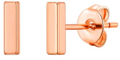 Philip Jones Rose Gold Plated Bar Earrings