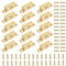 Bubuyun 15PCS Double Ball Catch Brass Cupboard Magnetic Door Catch Ball Tension Catch with 60PCS Screws Solid Brass Door Catch Adjustable Ball Catches for Cabinet Wardrobes(Golden)