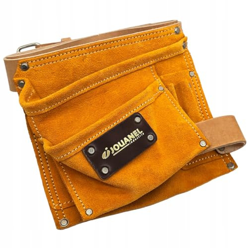 JOUANEL - Poche à clous cuir avec ceinture, 2 poches et 3 porte-accessoires - Réf: POCOU