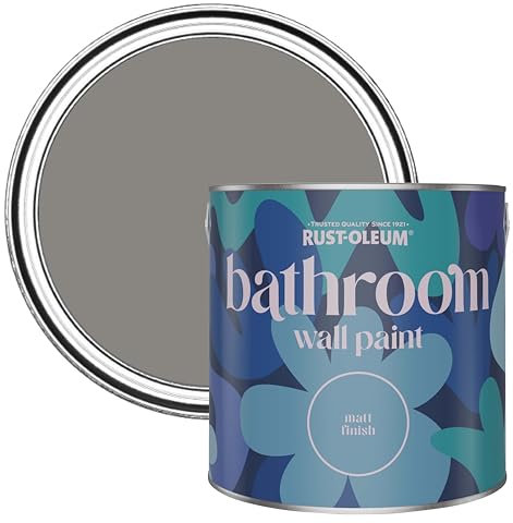 Rust-Oleum Grey Water-Resistant Bathroom Wall & Ceiling Paint - Art School 2.5L
