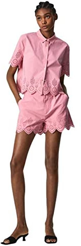 Pepe Jeans - Camicetta/Camicia ''Laura'' EN Colore Rosa PL304236 316 - Camicetta a maniche corte da donna, taglia XS, Rosa, XS