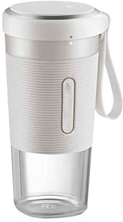 SHALOLY Mini Spremiagrumi Elettrico USB Frullatore Frullatore Tazza di Frutta Fast Food Processor Frullatore Portatile Spremiagrumi Elettrico (Colore : Rosa) (Bianco)