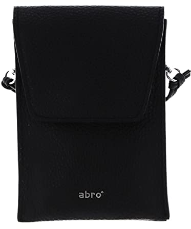 Abro Leather Adria Mobile Phone Bag Camilla Black/Nickel