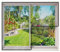 Fliegengitter Fenster 125x160cm(49.2x63in) Mückennetz Fenster mit Starkem Klettband,Atmungsaktiv,ohne BohrenSchwarz