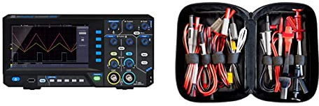 PeakTech 1403, Digital Speicher Oszilloskop & Peak Tech P 8200 – Messzubehör Set für Digital Multimeter, Prüfkabel Set