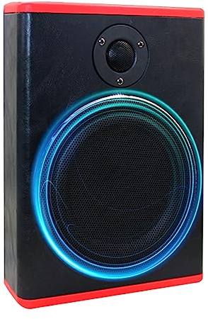 Shkalacar Caisson de Basses Actif de Voiture 8 Pouces 600W, High Power Active Sub Bass Speaker Kit 12 V avec Treble BT Function Amplificateur de Puissance intégré pour Voiture Camion SUV RV