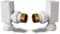 UK Radiators Square White Radiator Valve Pair - White Gloss Finish - Classy and Modern Design 1/2 x 10mm Angled Radiator Valve Pair - Pair of Valves