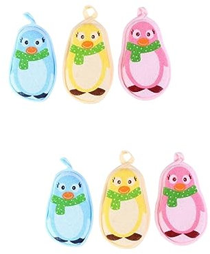 TOYANDONA 6 Stk Badetuch Schaukelwiege Für Baby Baby-badebürste Schrubber Für Körperschwämme Hautmassage-schrubber Schrubber Für Babybadewannen Luffa Neugeboren Schrubben 100% Baumwolle