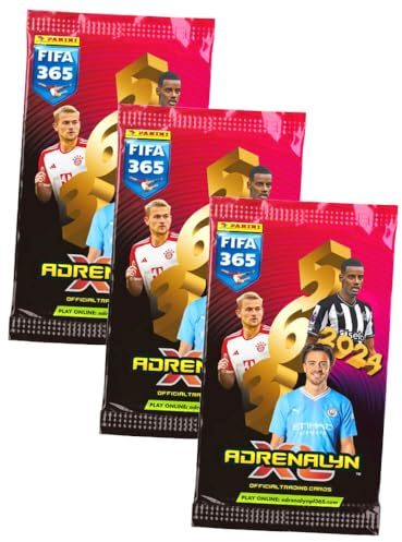 Panini Fifa 365 Karten 2024 - Trading Cards - 3 Booster Sammelkarten