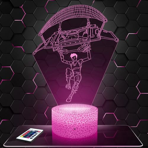 Lampephoto.fr - Lampe Fallschirm 3D Touch Nachtlicht Videospiele