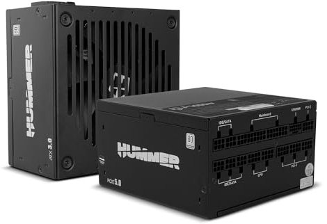 NOX XTREME PRODUCTS Hummer P 1000W 80 Plus Platinum - Fuente de Alimentación 1000W, ATX, EPS, S-ATA, 3.0 12V, Ventilador ultrasilencioso de 140mm, condensadores electrolíticos TEAPO, Color Negro