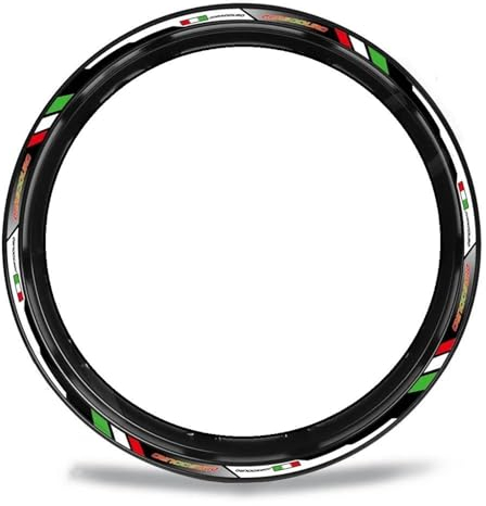 ENBHD Motorrad 17 „Rad Aufkleber Nabe Felgen Aufkleber Wetterfeste Reflektierende Streifen Band Modifizierte Dekoration Für Aprilia Dorsoduro 750 900 1200 (Größe : 2)