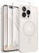 CAPRARO Magnetic for iPhone 13 Pro Max Case, [Compatible with MagSafe] [Full Camera Protection] [13FT Drop Protection] Shockproof Protective Slim Translucent Matte Phone Case, Stone