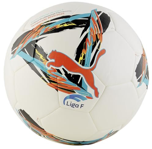 PUMA Erwachsene Orbita Liga F Hybrid Fußball 5, White Multicolor