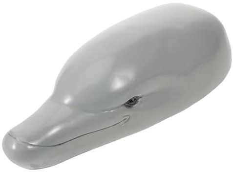 Realistische Aquarium Delfinkopffigur aus Kunstharz für Garten und Balkon
