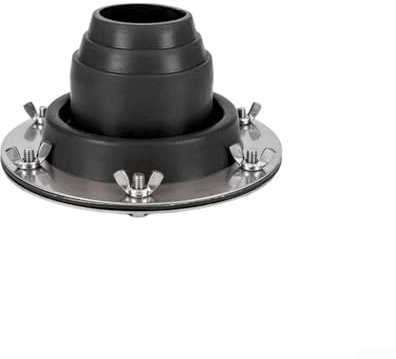 Yuanpgky Kit intermitente de chimenea para tienda de campaña, ventilación de estufa de tienda de campaña, base de agujero redondo resistente al fuego, kit de agujeros de chimenea compatible con yurta,