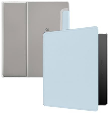 Hülle für 7 Kindle Oasis (3. Generation-2017 Release), Ultra Clear Soft Flexible Transparent TPU Back Cover mit Auto Sleep/Wake für Kindle Oasis (Modell NO. S8IN4O), Hellblau