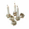 Loberon Kerzenhalter 6er Set Veridell, Sternform-Design, Festlicher Look, für Stabkerzen, Kerzenständer, Dekoration, Wohn-Accessoires, Glas, antiksilber