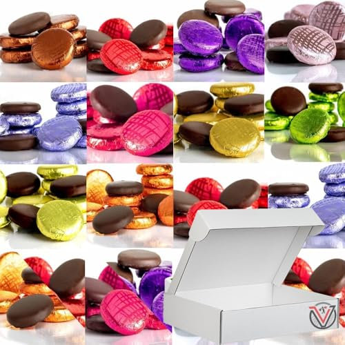 Whittakers Creme Assorted Chocolates Collections With Gift Box - Variety Colors of Foiled Wrapped Chocolates (1kg)