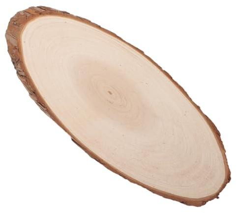 IWOWHERO Unfinished Wood Oval Cutout 11.81 X 4.72 X 0.39 in Basswood Wood Slice for Crafts Blank Wooden Plaque for Table Centerpiece Door Sign DIY Painting Carving and Staining