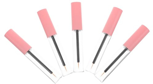 LOLIPPYY 5 Stück Leere Eyeliner Tuben Transparent Wiederbefüllbar Präzise Dosierung Kompakt Leicht für DIY Kosmetik Nachfüllflaschen Robust Tragbar für Reisen Alltag