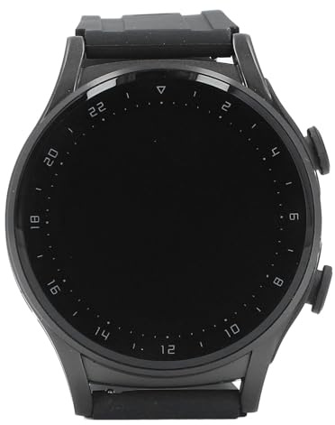 SENECESLI Headphones Fitness Tracker Watch Camera Remote Control Weather Forecast Smart Alarm 7.0 and Above Users Metal Leather Black Set (Black Shell (Black Silicone))