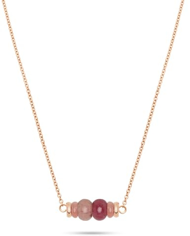 Tamaris Schmuck - Halskette für Damen aus Edelstahl mit bunten Steinen, Sommerlich und Elegante Schmuckstücke, wasserfest aus Edelstahl