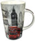 The Leonardo Collection London Latte Mug Boxed for Hot Drinks | Fine China Printed Coffee Cups for Kitchen & Home | Reusable Tea and Coffee Mugs for Every Occasion & All Type of Drinks