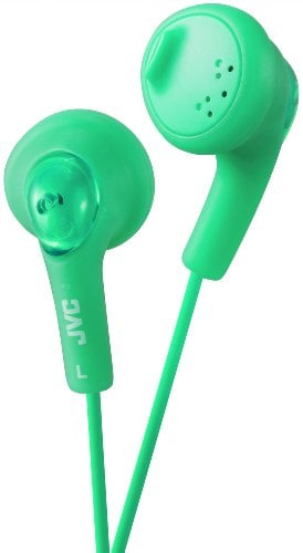 JVC Gumy HA-F160 - Auriculares In Ear con Cable de 1 metro para Android, iPhone, Ordenadores, Portátiles, Consolas y más (Imán de Neodimio, Jack de 3,5 mm, 15 Hz - 20 KHz), Color Verde
