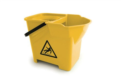 Bentley Colour Coded Mop Bucket Heavy Duty 16 Litre Capacity Yellow Ref SPCMB16Y