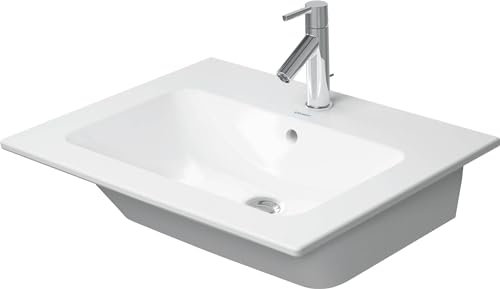 Furniture basin 630mm ME by STARCK white with OF with TP 1 TH