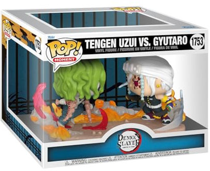 Funko Pop! Moments: DS - Tengen Uzui Vs Gyutaro - Demon Slayer - Figurine en Vinyle à Collectionner - Idée de Cadeau - Produits Officiels - Jouets pour Les Enfants et Adultes - Anime Fans