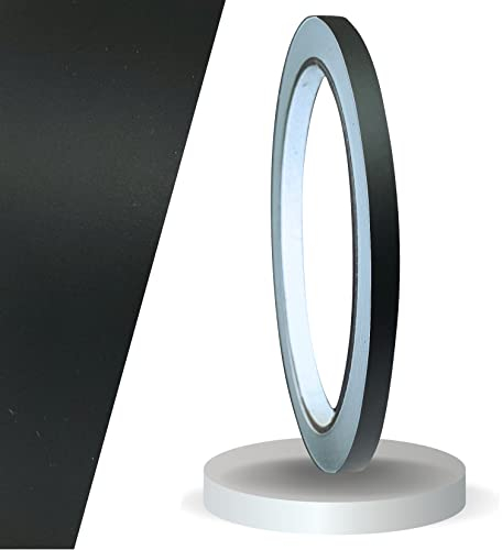siviwonder Zierstreifen schwarz matt in 5 mm Breite und 10 m Länge Folie Aufkleber für Auto Boot Jetski Modellbau Klebeband Dekorstreifen Marine Mattschwarz